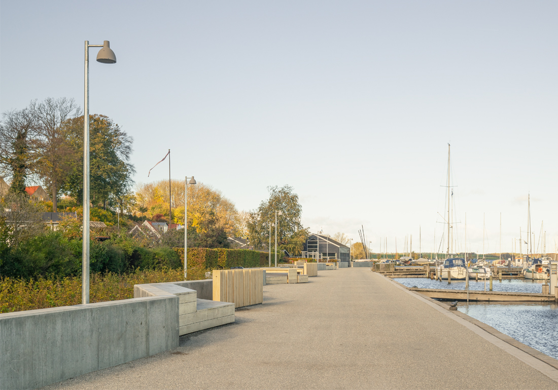 Billede af havnen i Roskilde