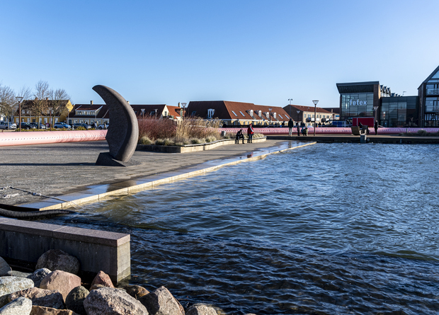 Billede af Havnapladsen, januar 2022.